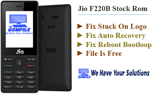Jio Phone F220B Flash File