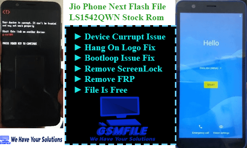 JioPhoneNext LS1542QWN Flash File