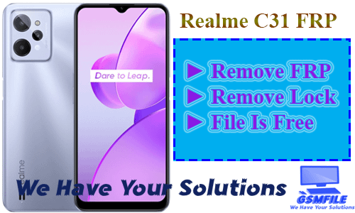 Realme C31 [RMX3501] FRP File Tested