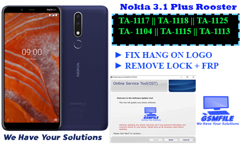 Nokia 3.1 Plus Rooster Flash File Stock Rom