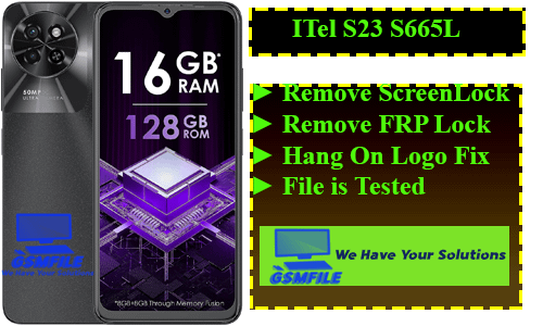 Itel S23 S665L Lock + FRP Remove File Download