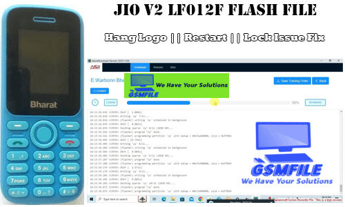 Jio Bharat V2 [LF012F] Flash File Stock Rom Download