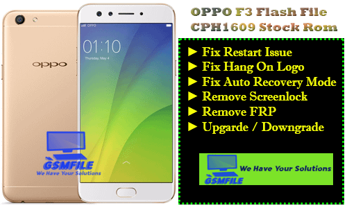 OPPO F3 CPH1609 Flash File Stock Rom Download